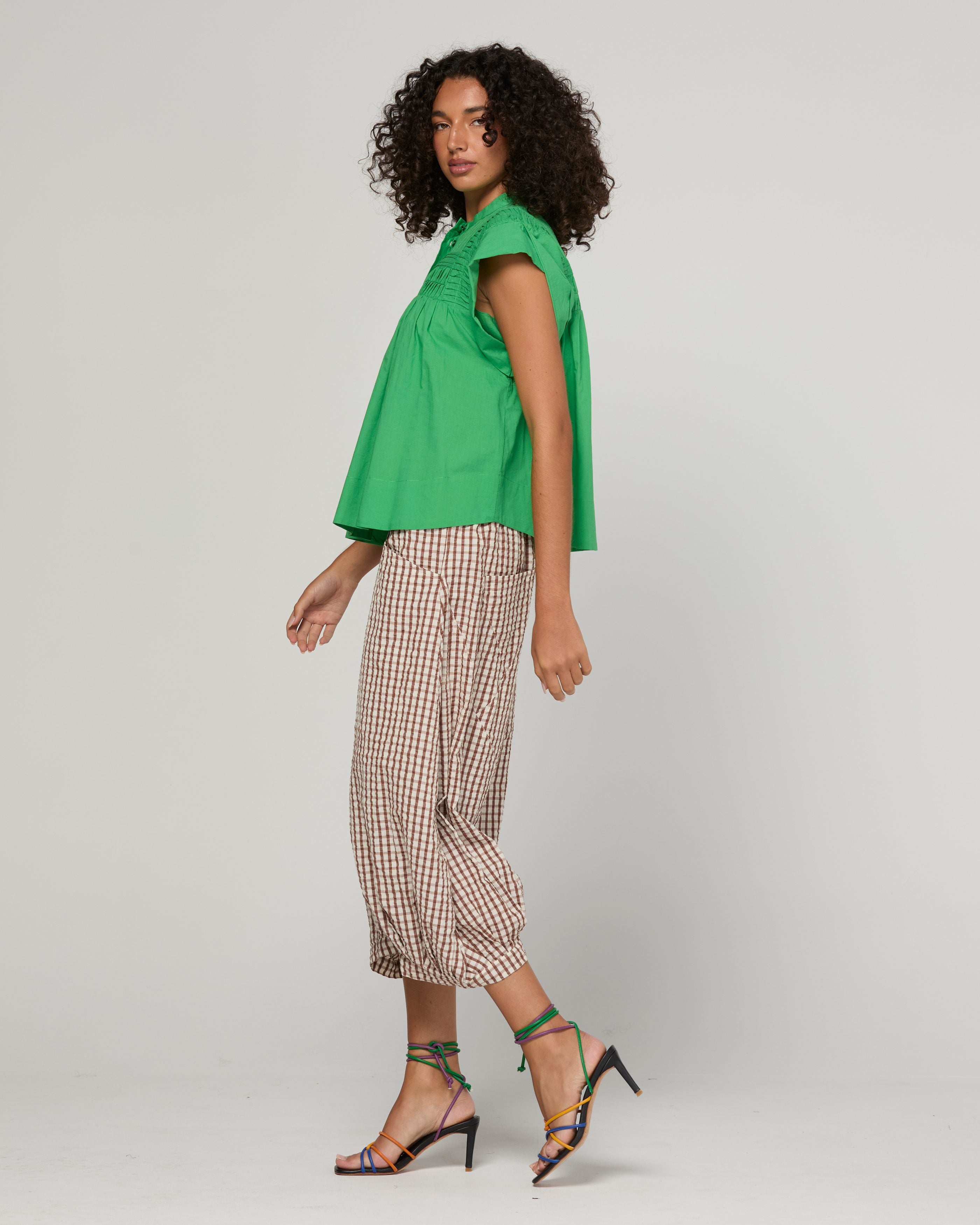 Guru Pant - Cocoa Gingham