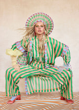 Luxe Capri Hat - Stripe Spritz