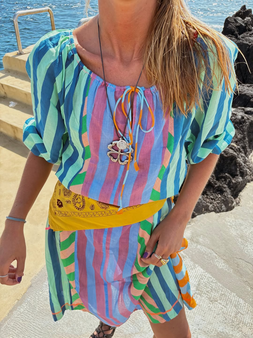 Lucia Dress - Capri Spliced