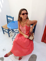 Ahana Dress - Washed Red