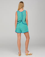 Cuba Short - Green Seersucker