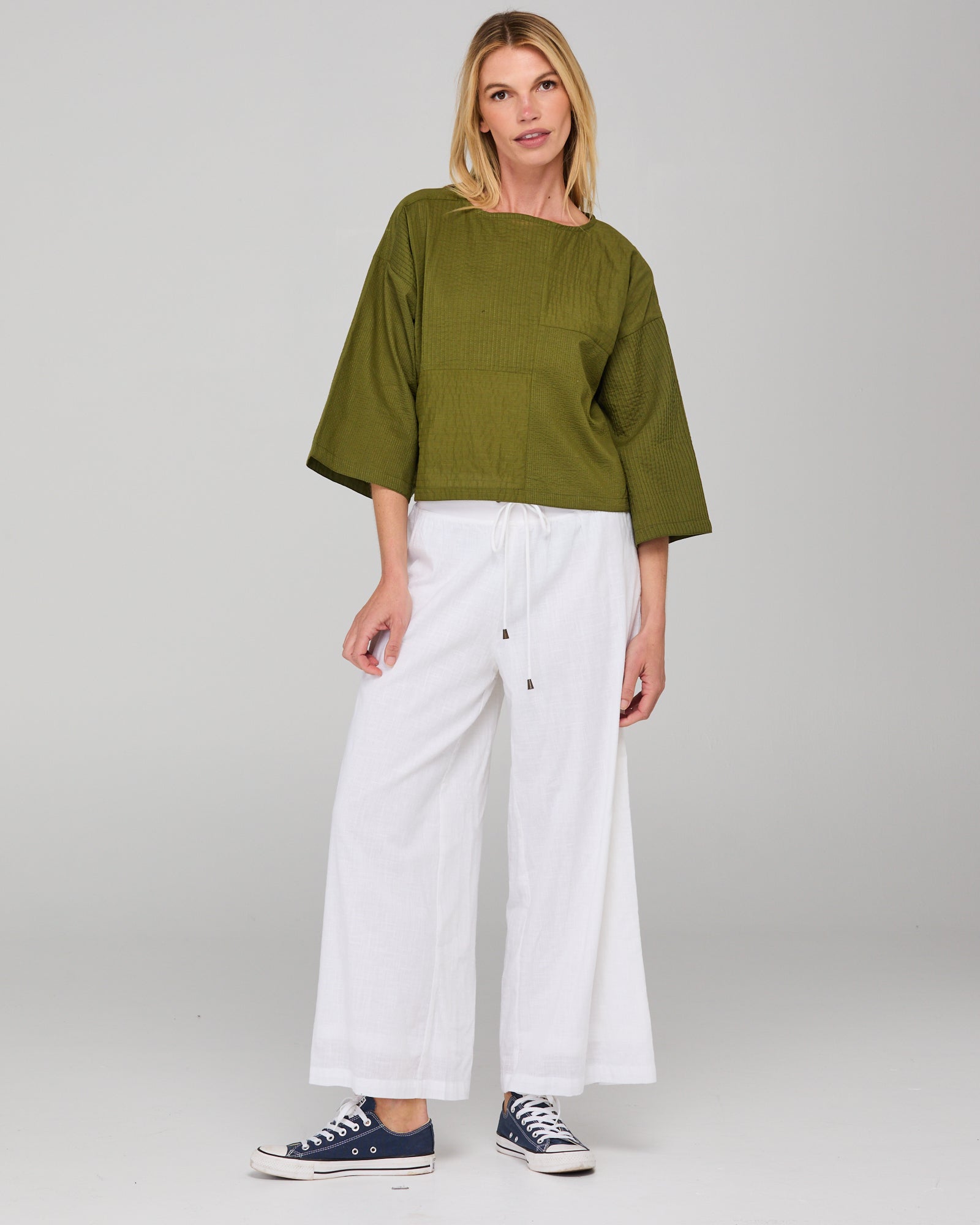 Dimple Top - Khaki