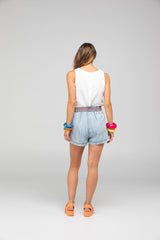 Izzy Belt - Aqua/Fiore