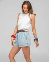 Shell Belt - Shell/Suede