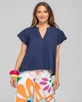 Livy Top - Navy
