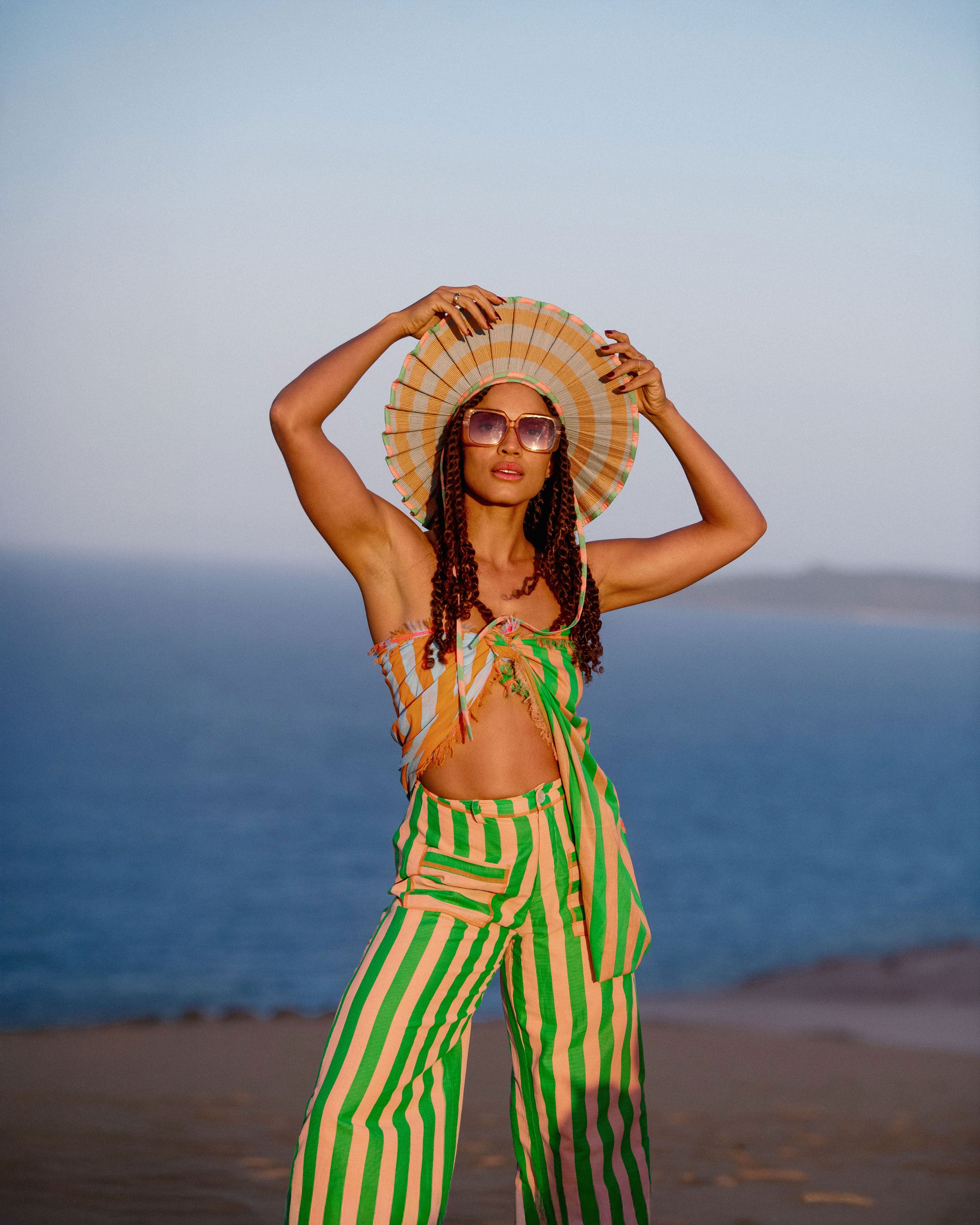 Luxe Capri Hat - Sunset Samba