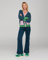 Poet Cardigan - Blue Multi