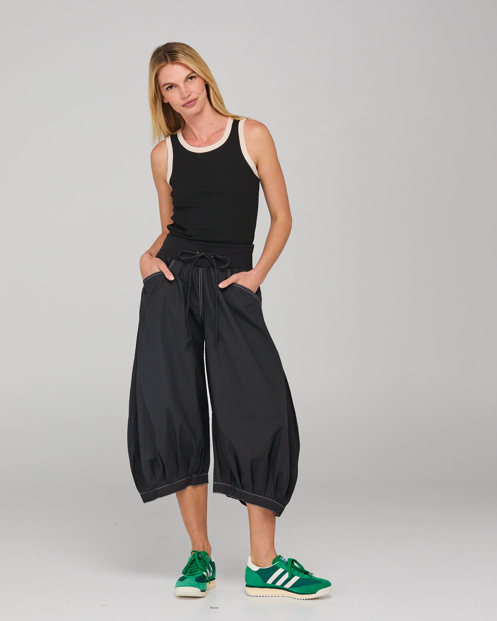 Guru Pant - Black/White Stitching