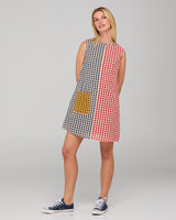 Gillie Dress - Spliced Seersucker