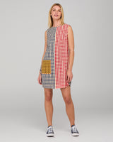 Gillie Dress - Spliced Seersucker