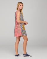 Gillie Dress - Spliced Seersucker