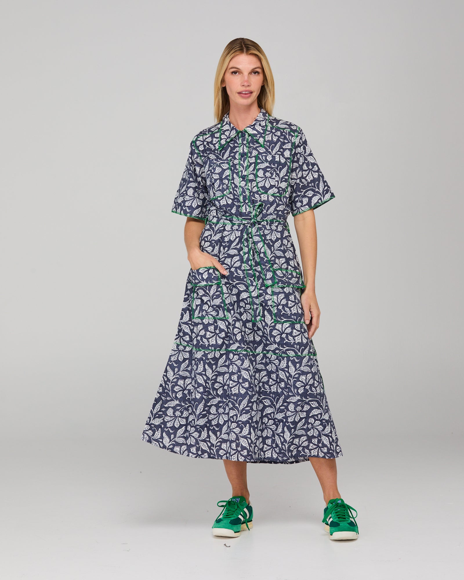 Rishi Dress - Izumi Navy