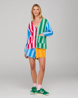 Rainbow Cardigan - Rainbow Stripe