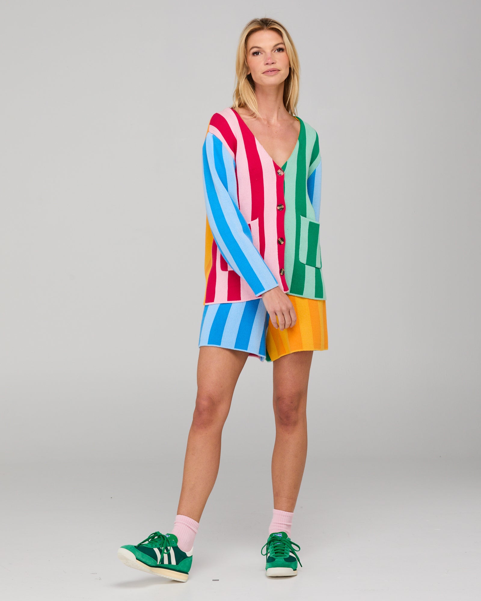 Rainbow Cardigan - Rainbow Stripe