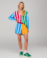 Rainbow Cardigan - Rainbow Stripe