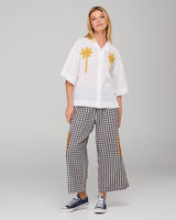 Sabal Shirt - White Mustard Embroidery