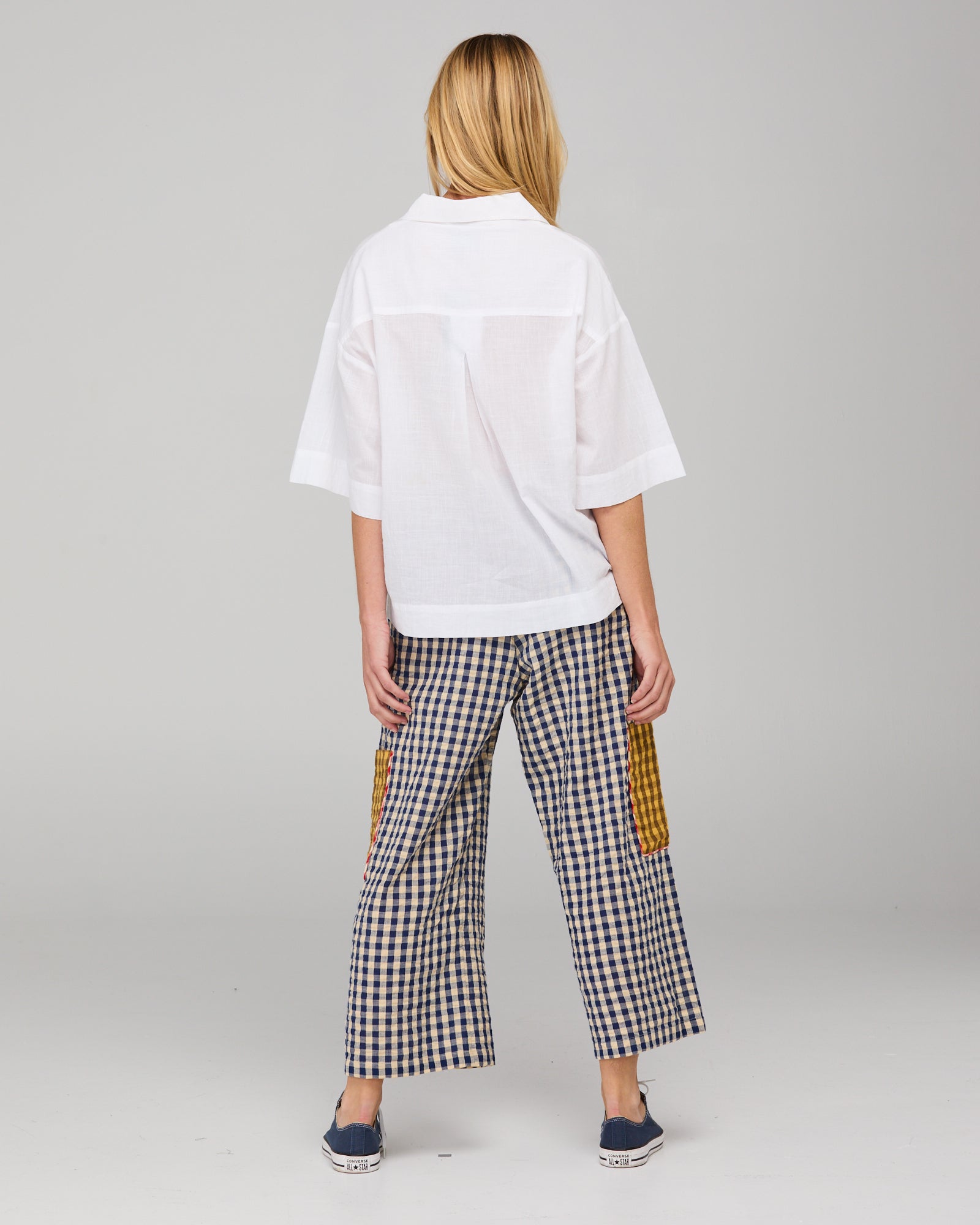 Sabal Shirt - White Mustard Embroidery