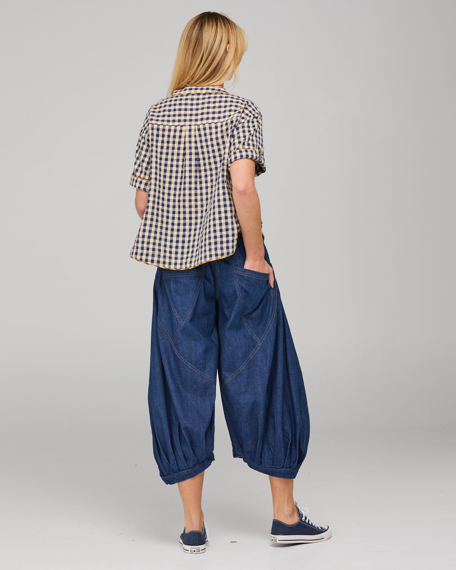Guru Pant - Dark Denim Contrast Stitching