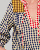 Fleetwood Top - Navy Spliced Seersucker