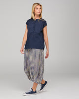 Guru Pant - Navy Seersucker