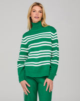 Zena Jumper  - Green Stripe