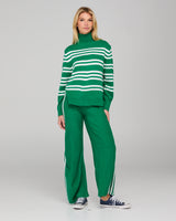 Zena Jumper  - Green Stripe