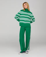 Zena Pant - Green Stripe