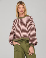 Guru Sweater - Dusty Pink Stripe