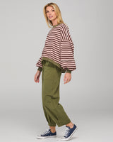 Guru Sweater - Dusty Pink Stripe