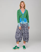 Poet Cardigan - Green Multi