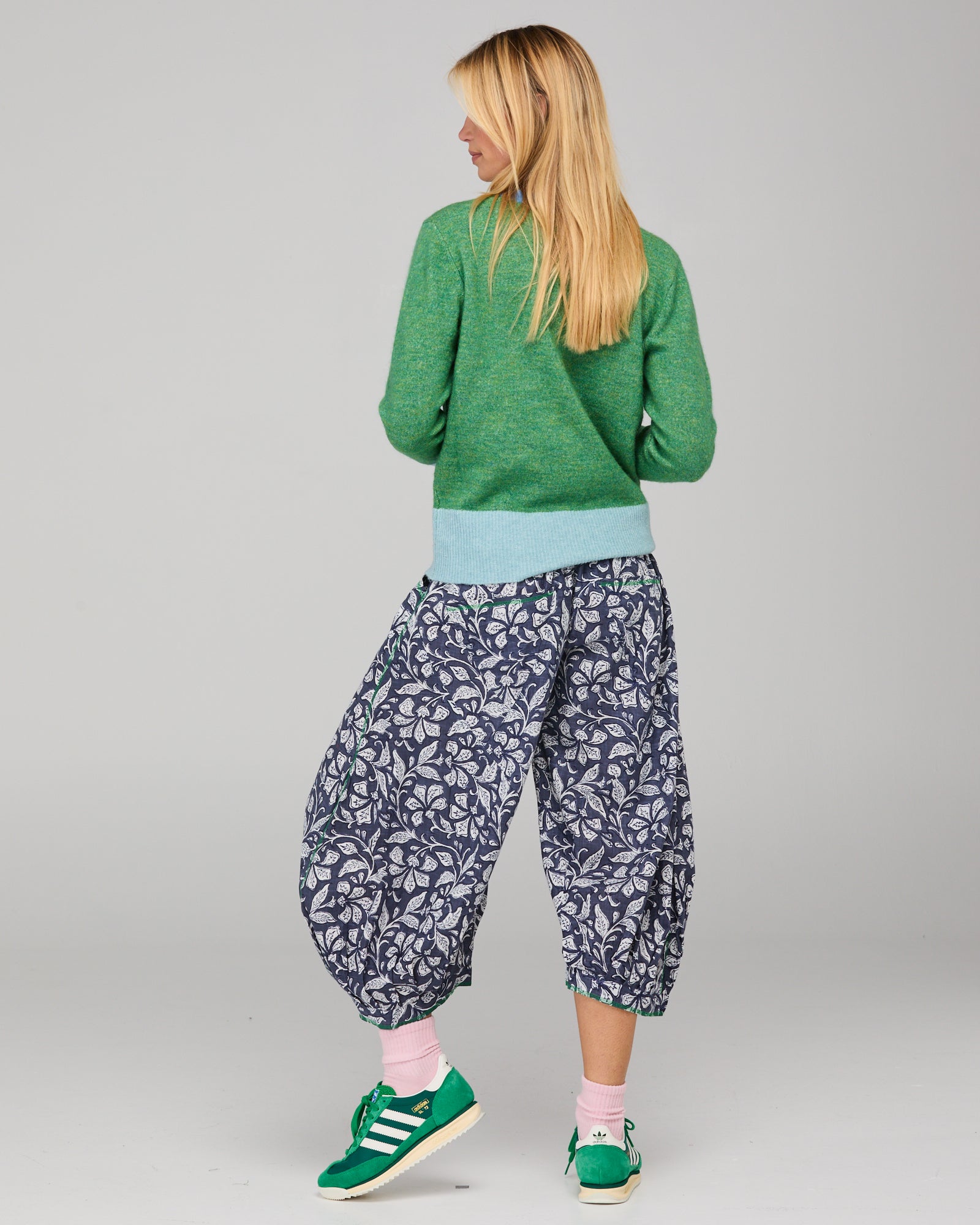 Poet Cardigan - Green Multi