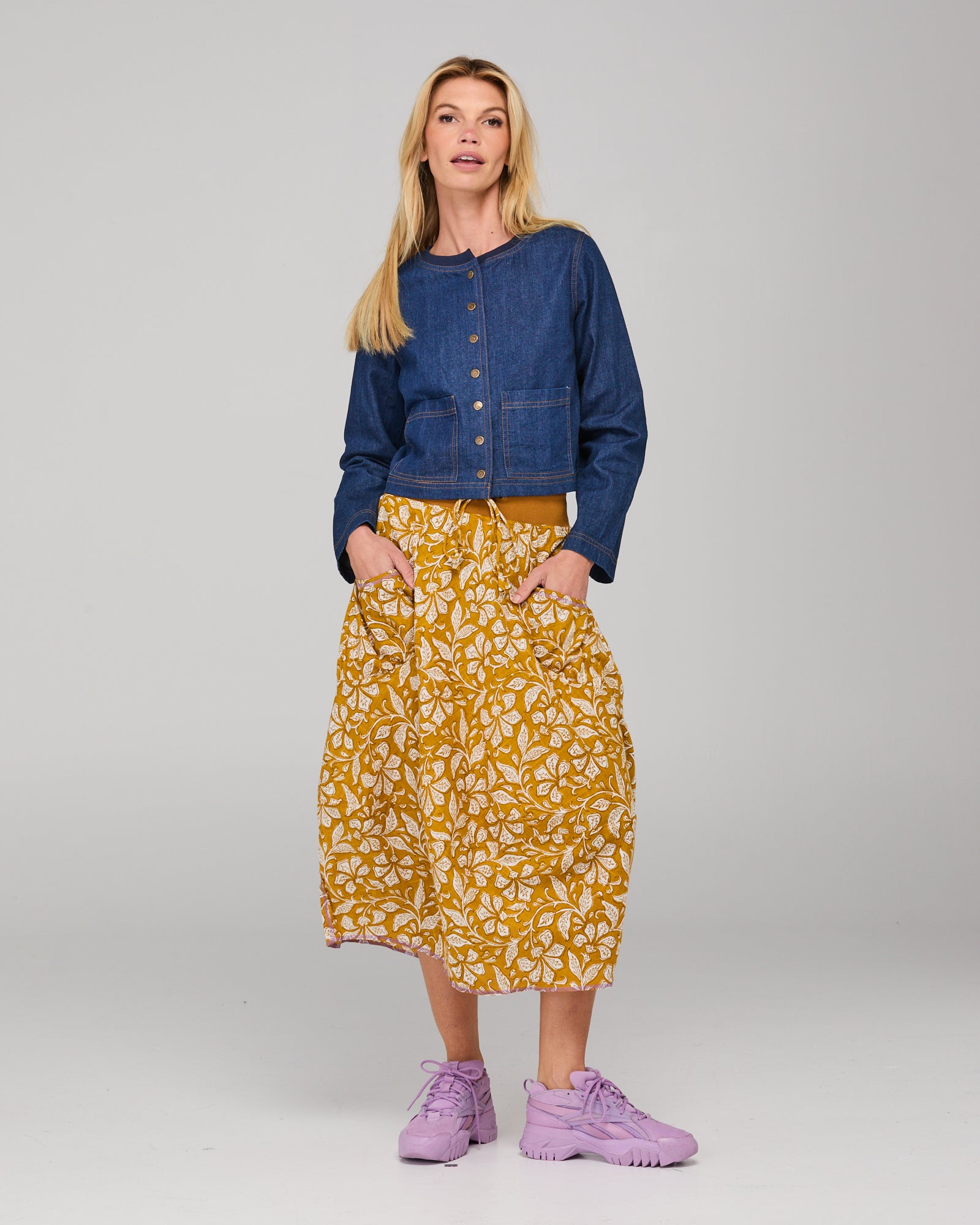 Guru Skirt - Izumi Mustard