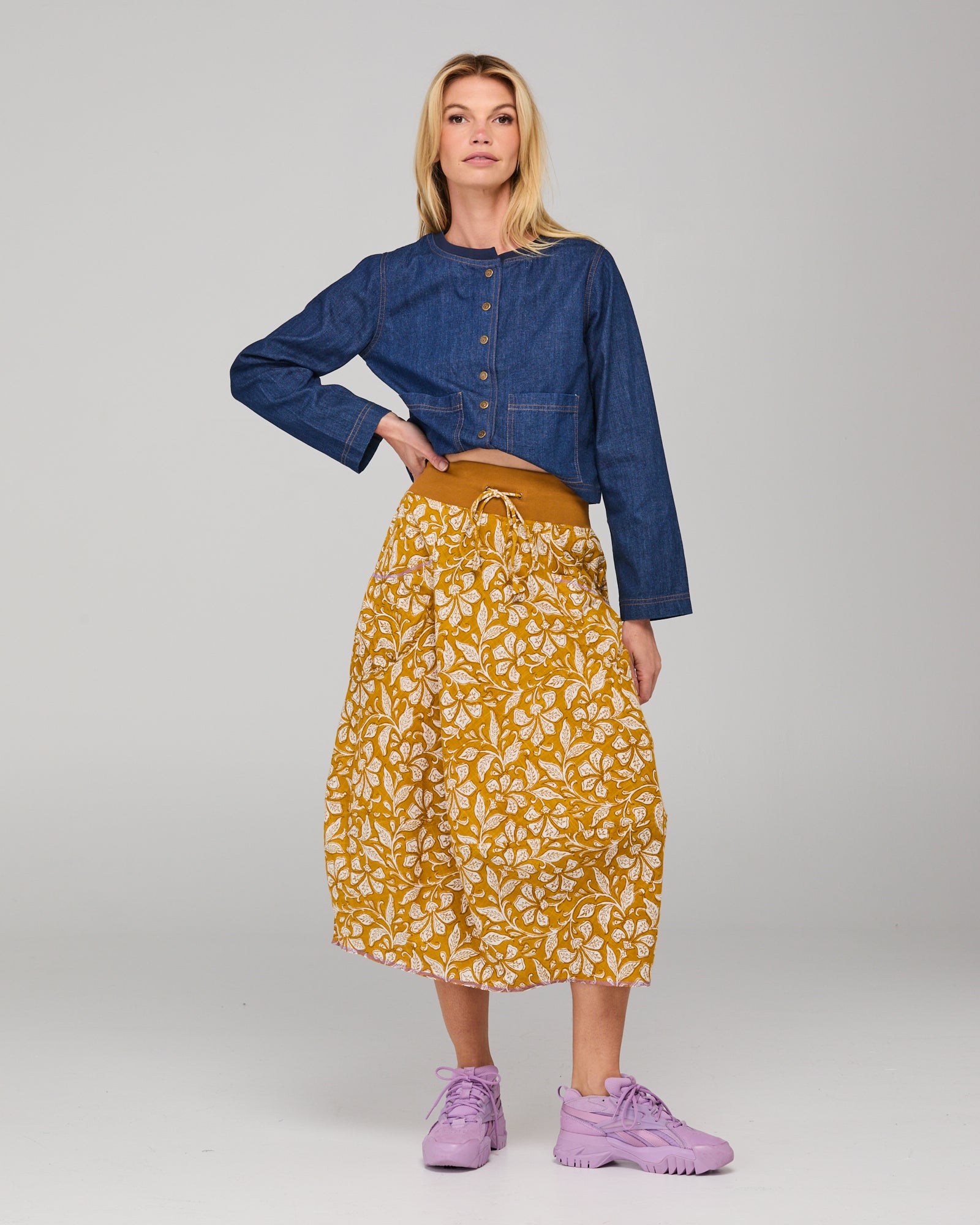 Guru Skirt - Izumi Mustard