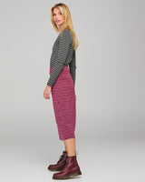 Bellissimo L/S Top -  Khaki/Navy Stripe