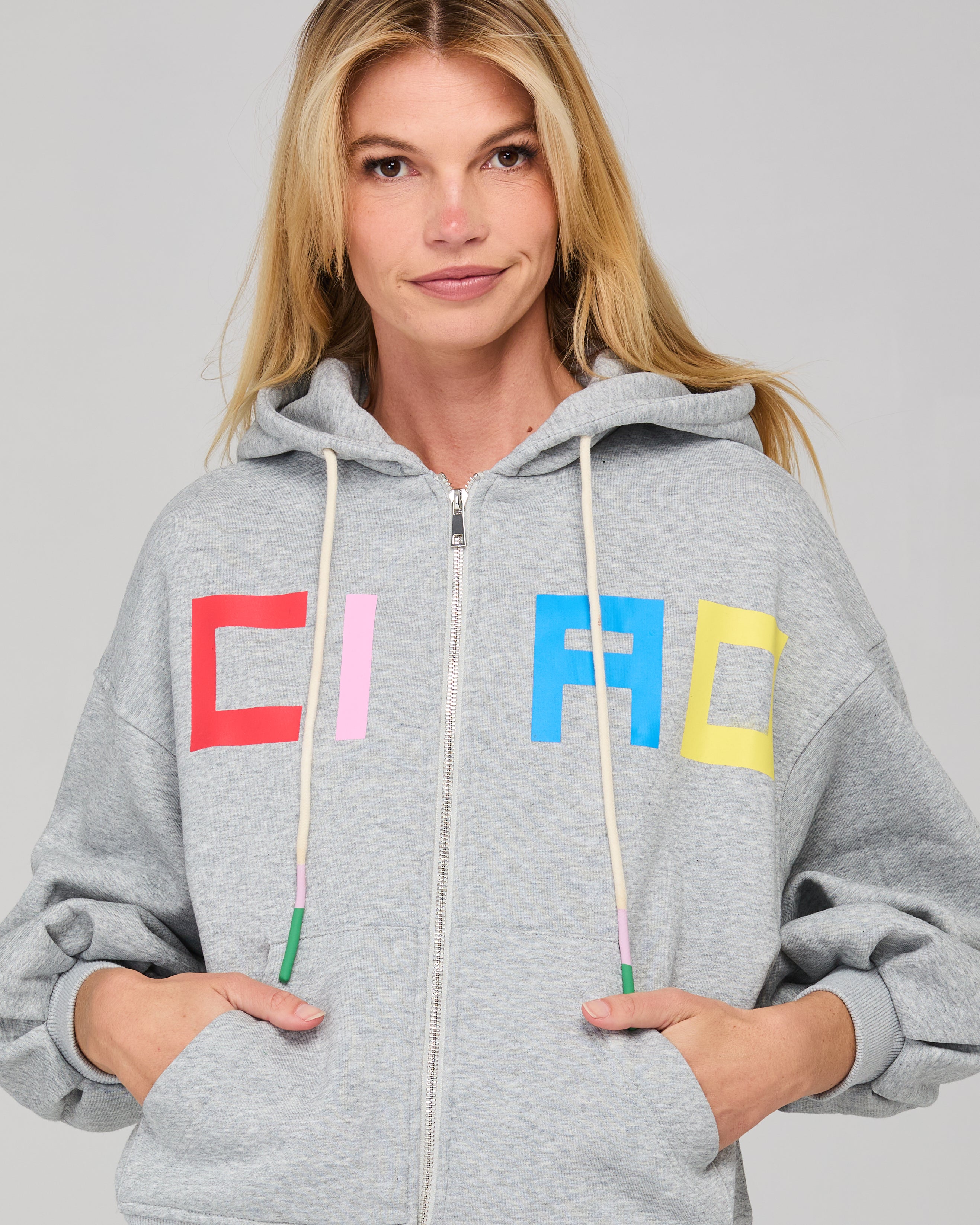 Ciao Hoodie - Grey Marle