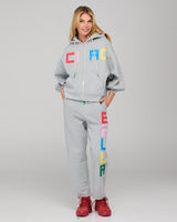 Bella Track Pant - Grey Marle