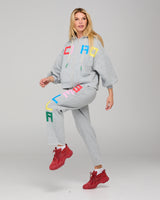 Bella Track Pant - Grey Marle