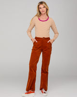 Bellissimo L/S Top - Caramel/Cream Stripe