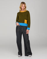 Poet Jumper - Olive Multi