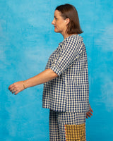 Bliss Top - Navy Seersucker