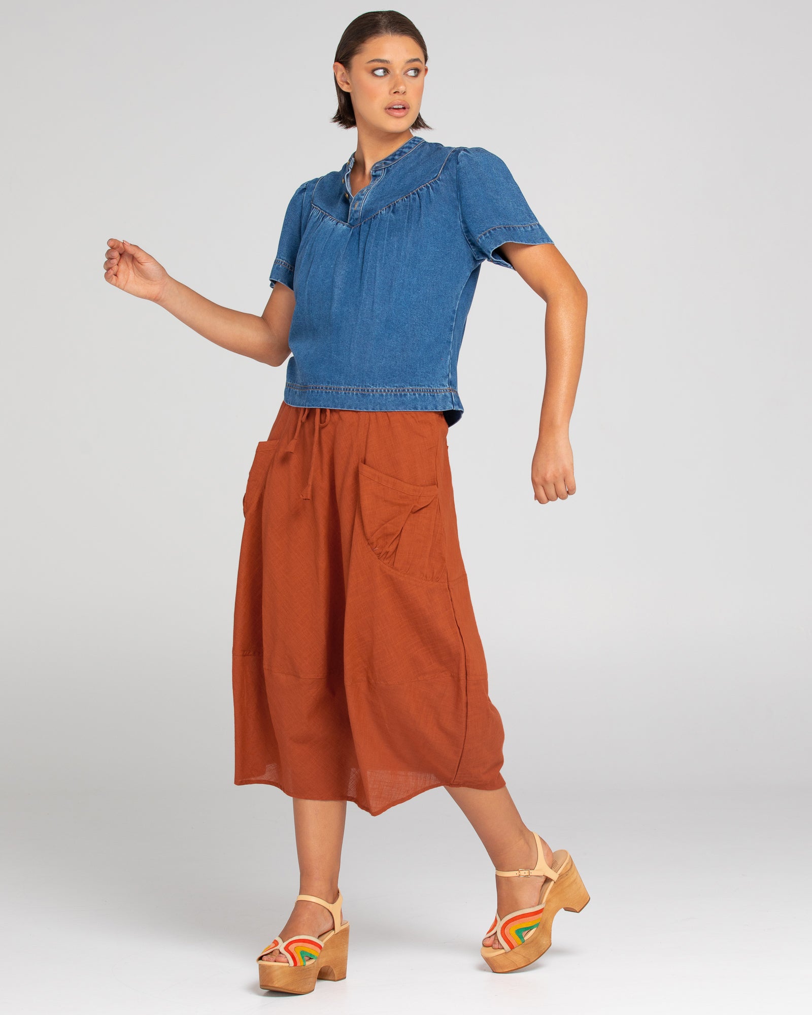Guru Skirt - Mecca Orange