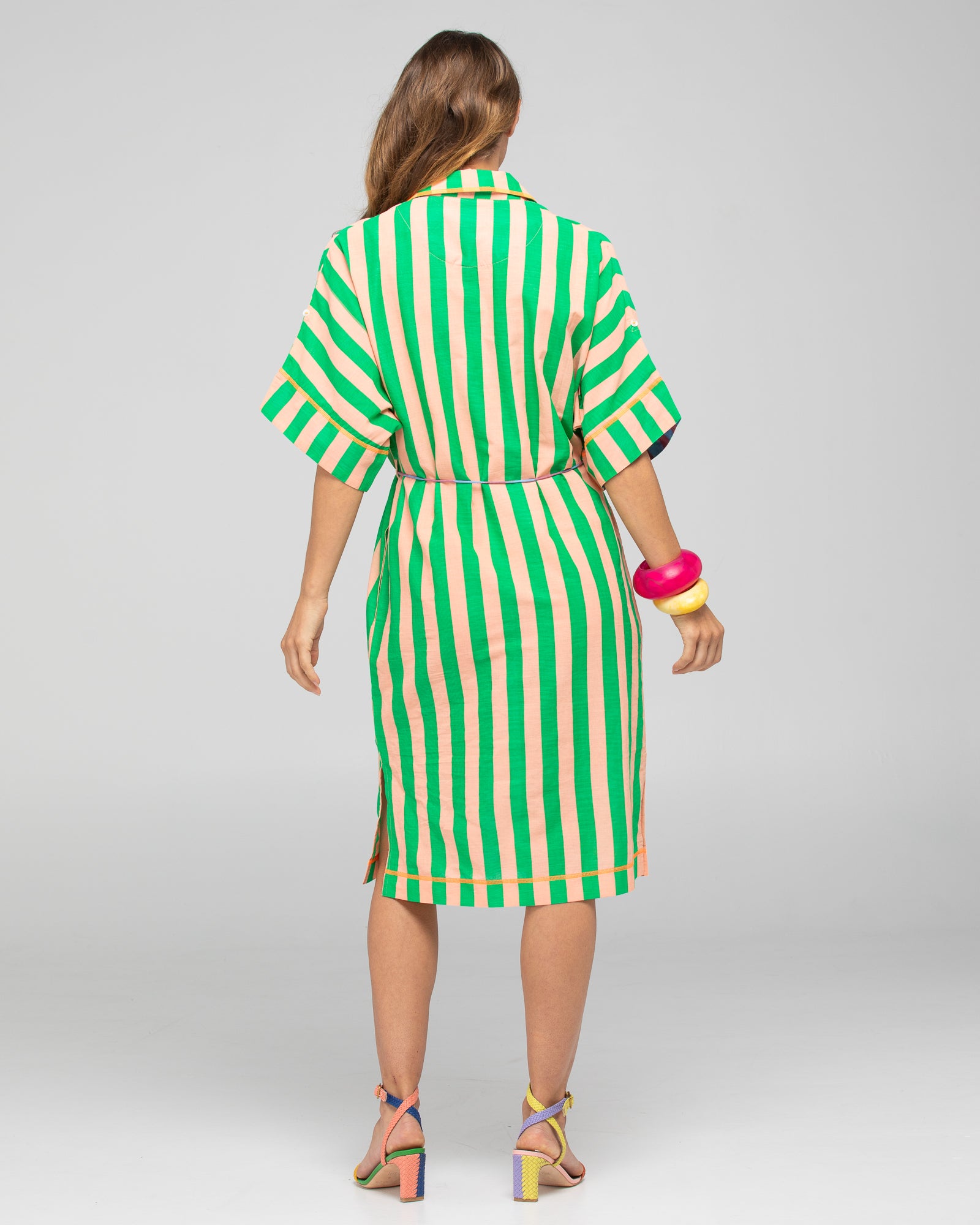 Maui Shirt Dress - Capri Peach
