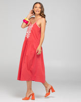 Ahana Dress - Washed Red
