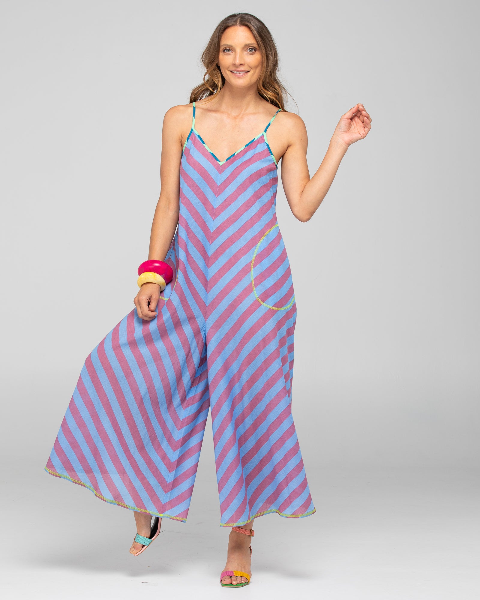 Shimmi Jumpsuit - Capri Blue