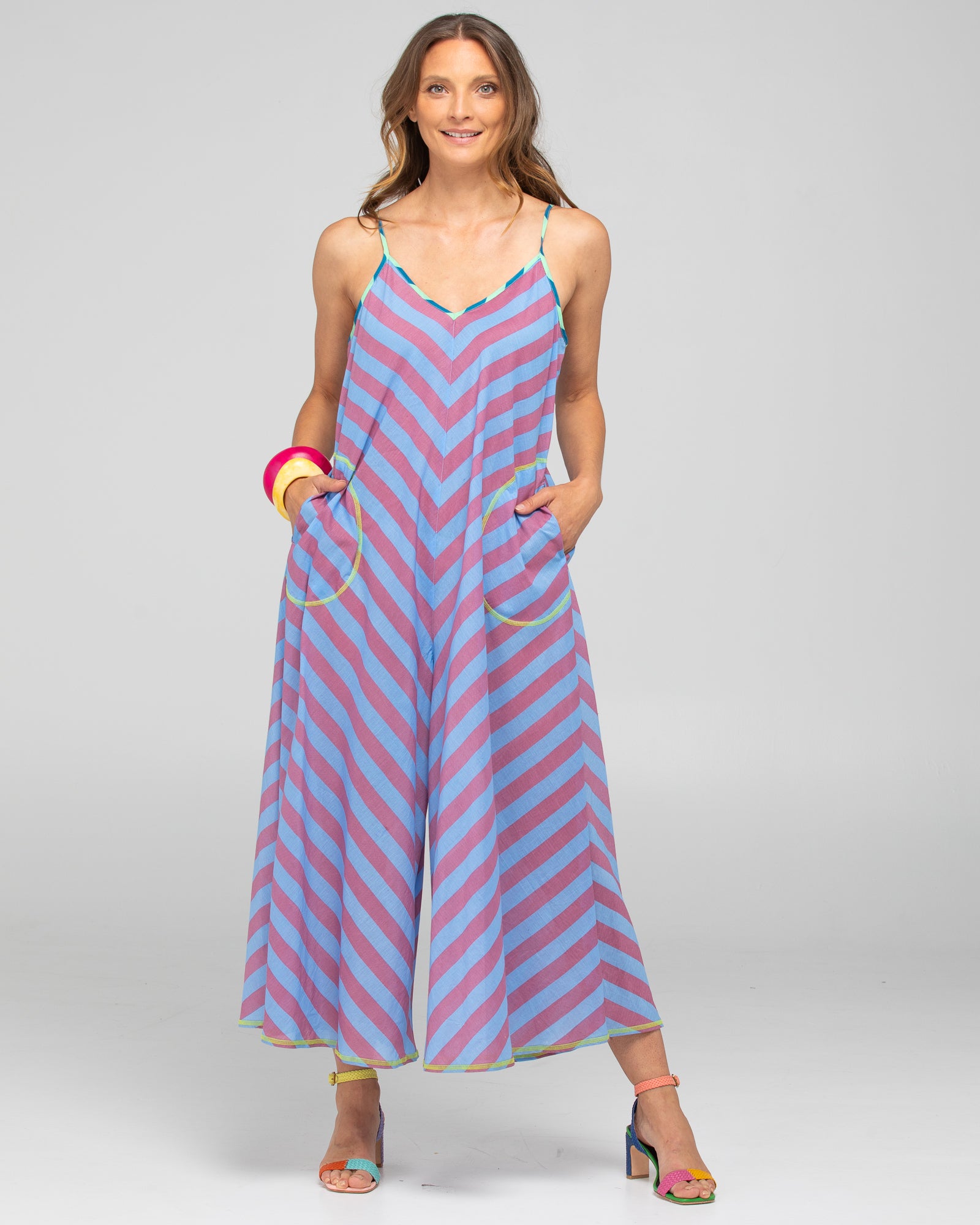 Shimmi Jumpsuit - Capri Blue