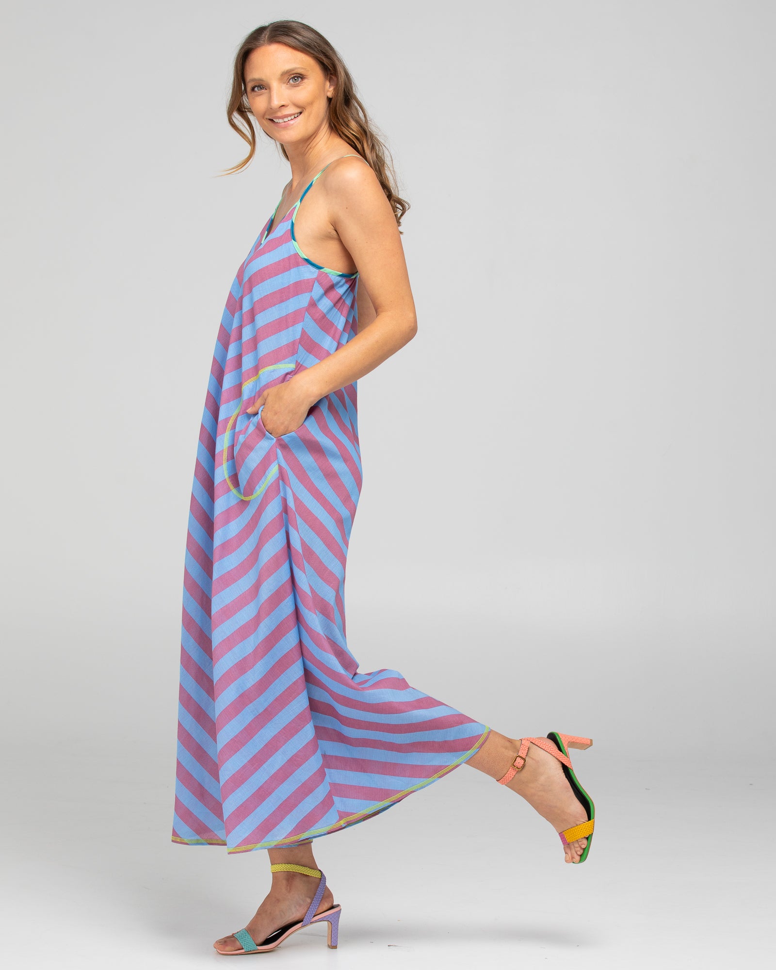 Shimmi Jumpsuit - Capri Blue