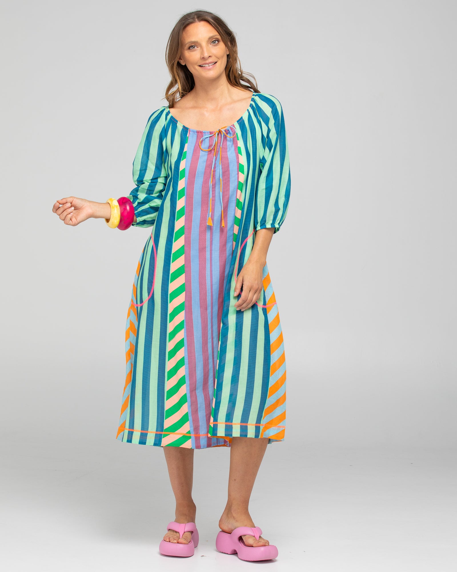 Lucia Dress - Capri Spliced