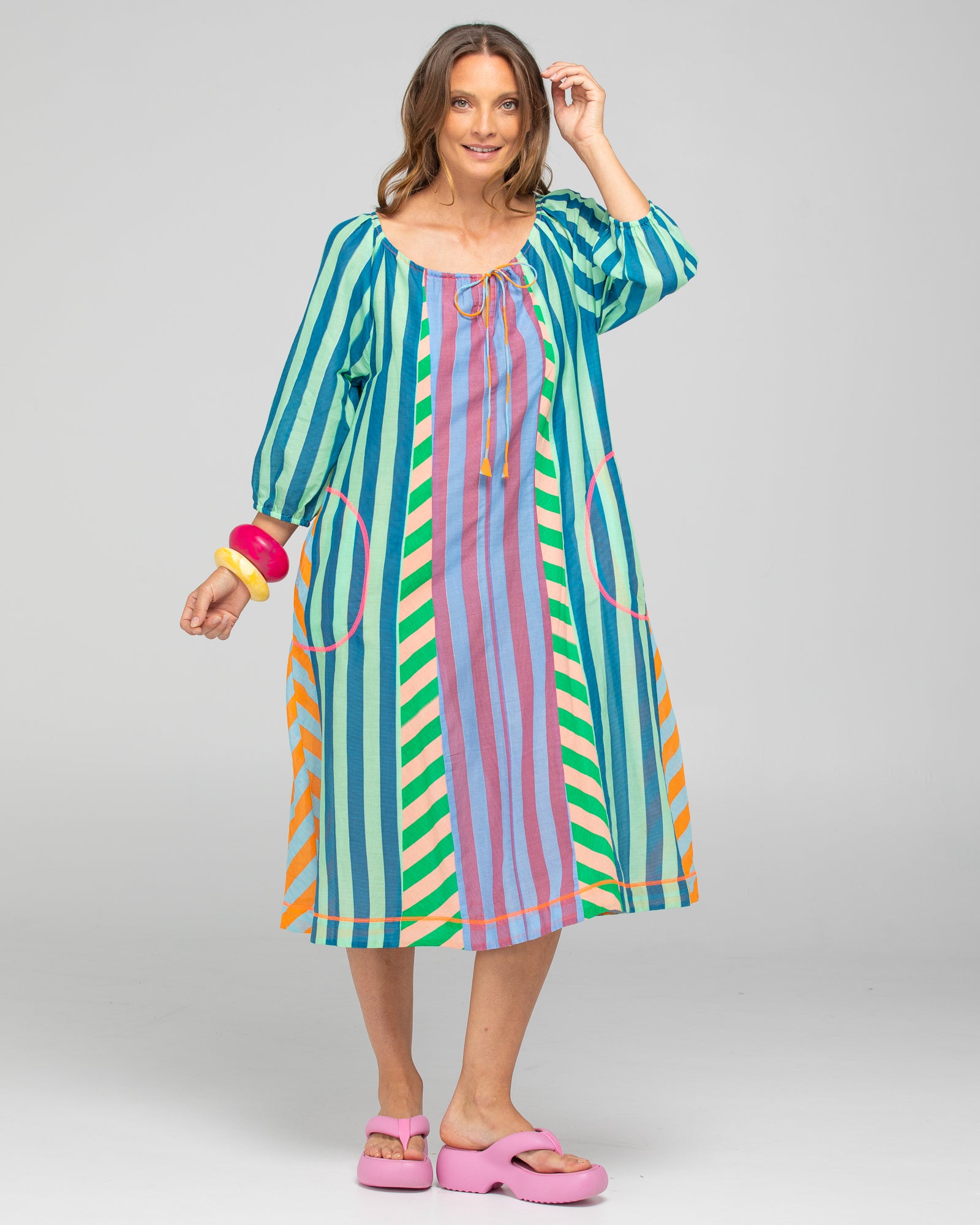 Lucia Dress - Capri Spliced