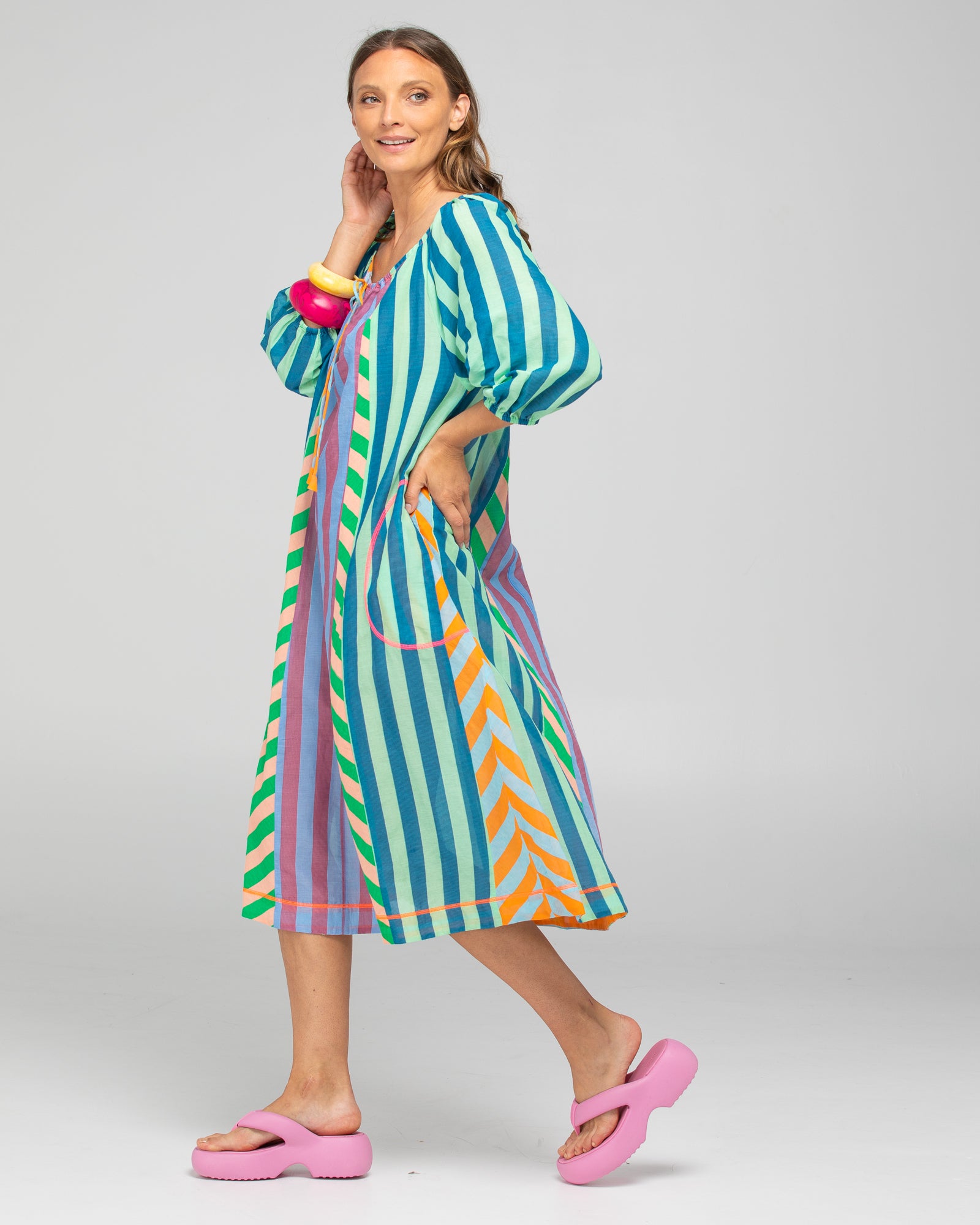 Lucia Dress - Capri Spliced