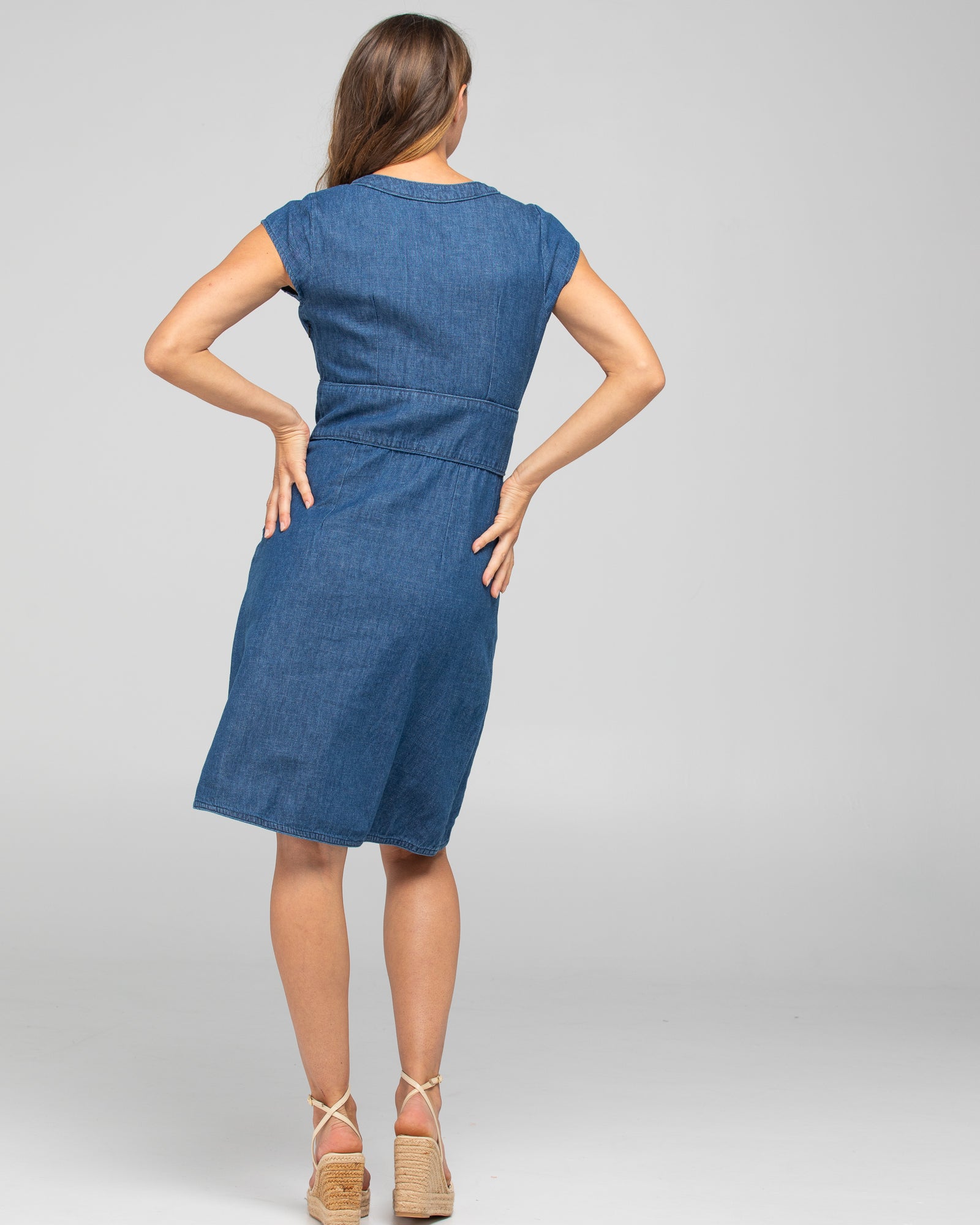 Daisy Dress - Mid Wash Denim